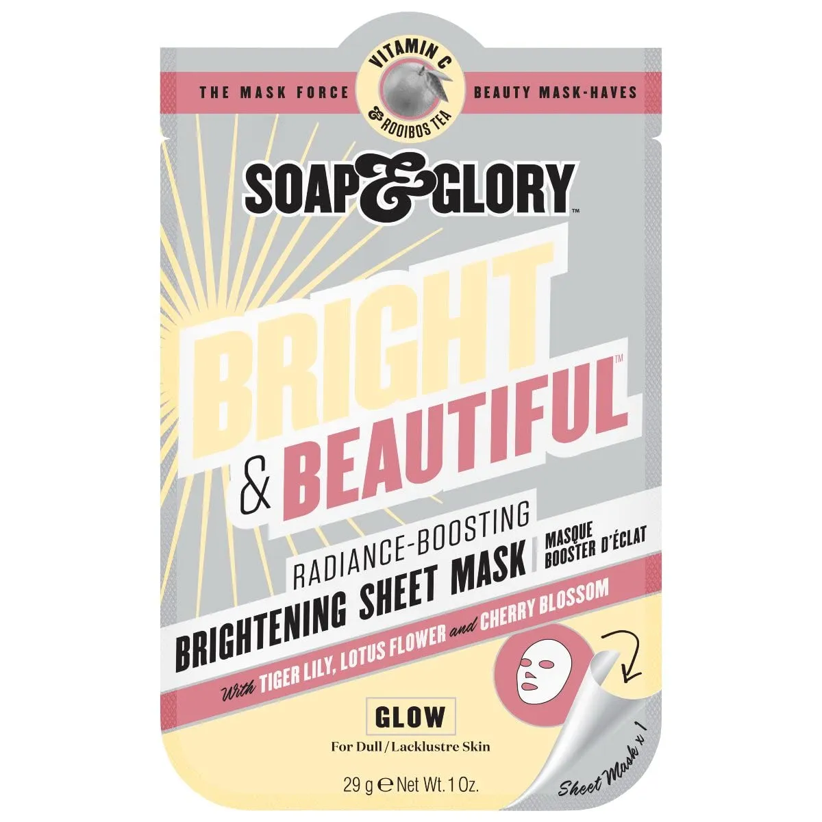 Soap & Glory Bright & Beautiful Brightening Sheet Face Mask
